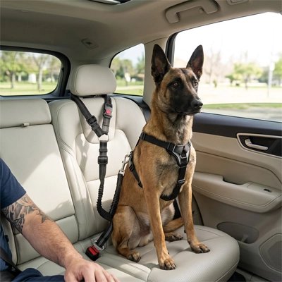 Ceinture de sécurité pour chien | Le Bouclier-Malinois