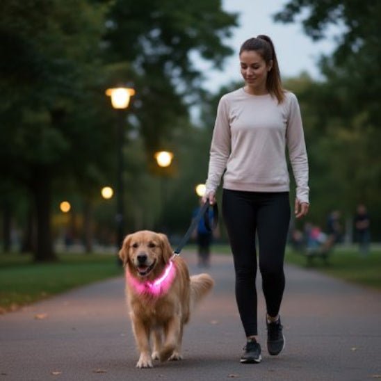 Collier Lumineux pour Chien | SafetyNight - Jamais sans mon chien