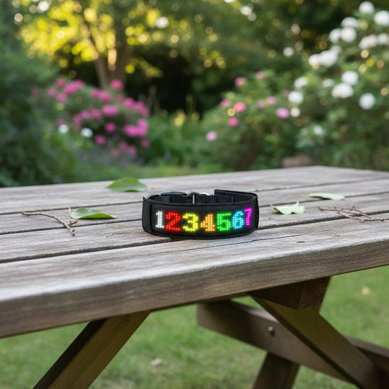 Collier lumineux chien | Message - Jamais sans mon chien