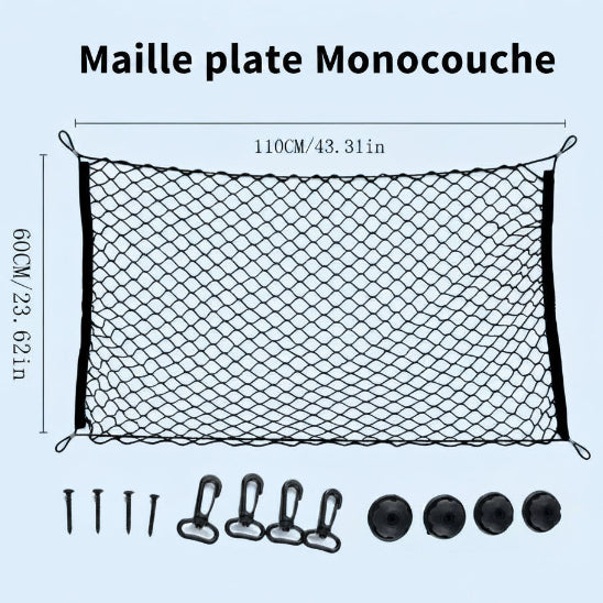 Filet pour chien pour voiture | Sécurité Optimale- Modèle 2- Epaisseur Simple