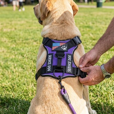 Harnais chien | Confort Anti Traction - Violet - Sangles ajustables