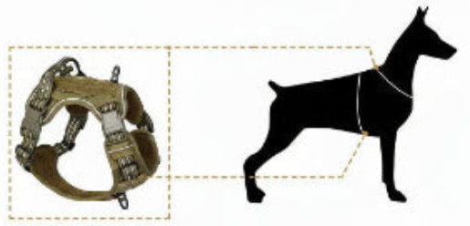 Harnais chien | Chien Militaire - Jamais sans mon chien