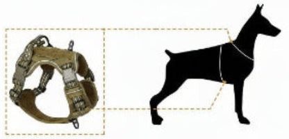 Harnais chien | Chien Militaire - Jamais sans mon chien