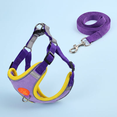 Harnais pour Chien | Anti-Traction Douillet 2- couleur VIOLET