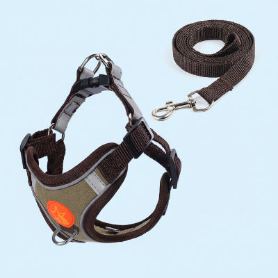 Harnais pour Chien | Anti-Traction Douillet- couleur CAFE ESPRESSO