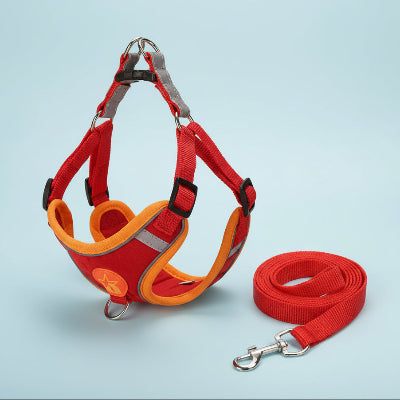 Harnais pour Chien | Anti-Traction Douillet-couleur ROUGE