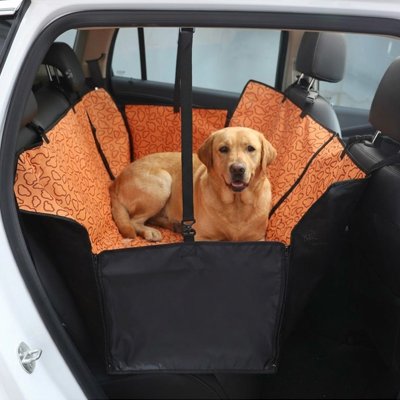Housse voiture chien | Imperméable Cramponnante- Orange- Golden