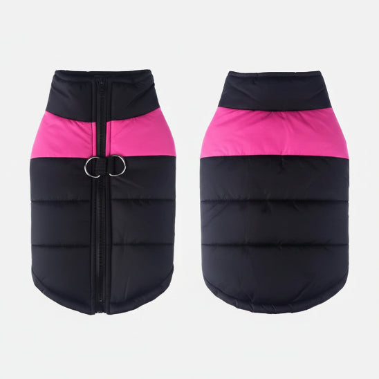 Manteau Chien | La Veste Bicolore- couleur ROSE