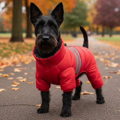 Manteau pour Chien | L'Astronaute- couleur ROUGE