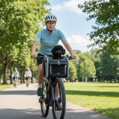 Panier à vélo pour Chien | Vigie - Jamais sans mon chien