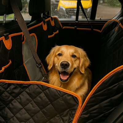 Protection chien voiture | Imperméable Matelassée à Fenêtre- Panneaux relevés