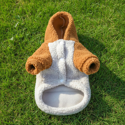 Pull Chien | Polaire Berbère- ouverture ventrale