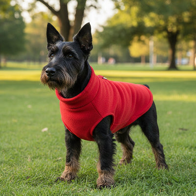 Pull pour Chien | Doux Polaire-couleur ROUGE