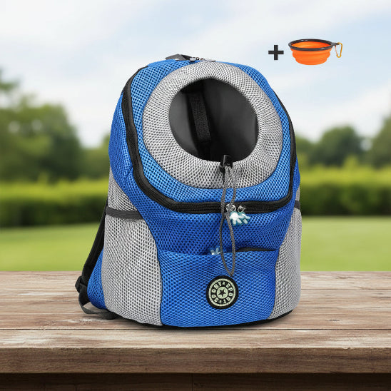 Sac a dos chien | Le Hublot 2-couleur BLEU