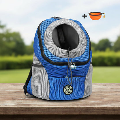 Sac a dos chien | Le Hublot 2-couleur BLEU