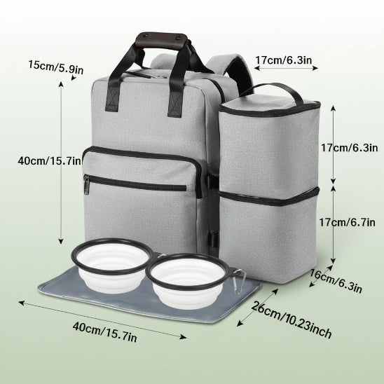 Sac de voyage pour chien | Le Multi-Pack- Dimensions