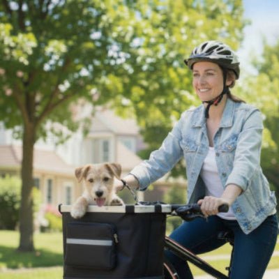 Vélo panier Chien | La BlackBox - Jamais sans mon chien