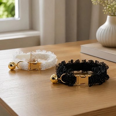 Collier Chien | Friselis_Blanc-et-Noir