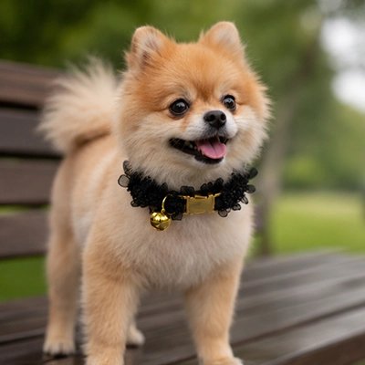 Collier Chien | Friselis_Noir-Pomeranien-2