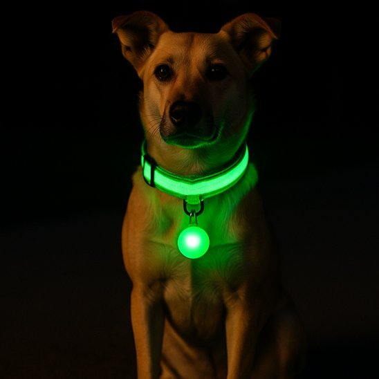 Collier lumineux pour chien | Saturne - Jamais sans mon chien