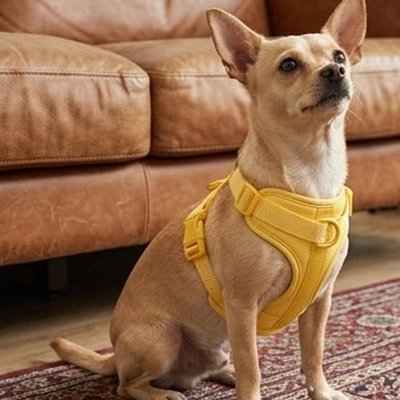 Harnais Chien | L'Aérien_Jaune-Chihuahua