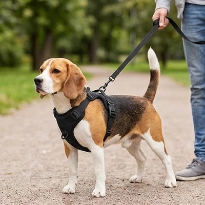 Harnais Chien | L'Aérien_Noir-Beagle