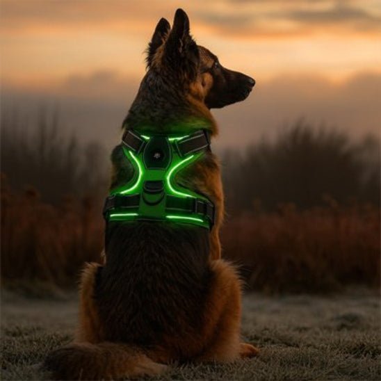 Harnais chien | Lumineux - Jamais sans mon chien
