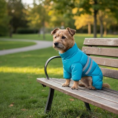 Manteau pour Chien | L'Astronaute- Bleu- Terrier