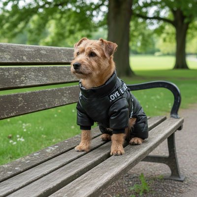 Manteau pour Chien | L'Astronaute- Noir- Terrier