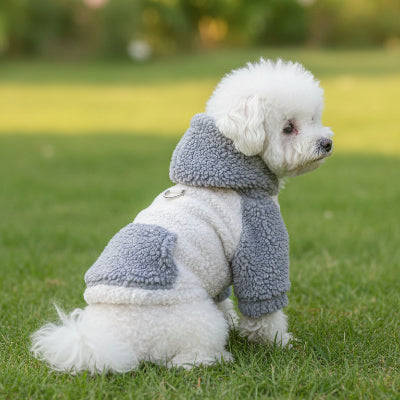Pull Chien | Polaire Berbère- Bleu- Bichon-2