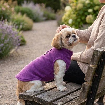 Pull pour Chien | Doux Polaire- Violet- Shih tzu
