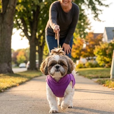 Pull pour Chien | Doux Polaire- Violet- Shih tzu